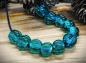 Preview: bead set 10 + 1 sea green transparent