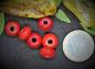 Preview: rote opake Glasperlen