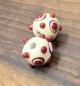 Preview: eye bead ivory red brown