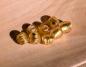 Preview: Glass bead clear glass gold foil