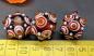 Preview: eye bead topaz green, white, red