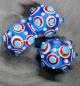 Preview: eye bead Turquoise, white, red