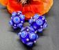 Preview: eye bead blue white cobalt