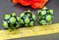Preview: eye bead grass green white emerald
