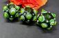 Preview: eye bead grass green white emerald
