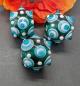 Preview: eye bead Sea green white