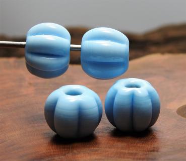himmelblaue opake Melonenperle