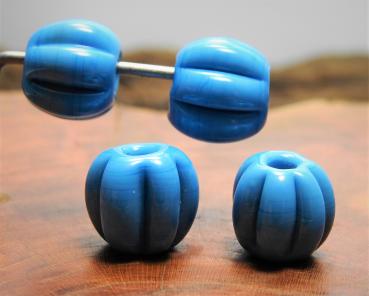 turquoise opaque melon bead
