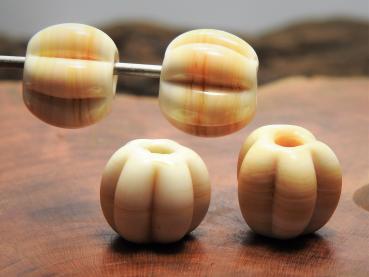 Perle gerippt elfenbein