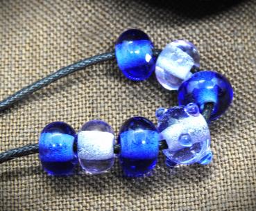 Preview: Perlenset tintenblau