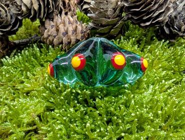 Amulettperle Waldglas