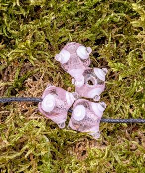 Preview: Augenperle pink transparent
