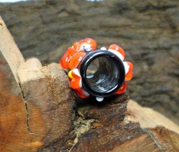 Preview: Dreadperle orange Blüten