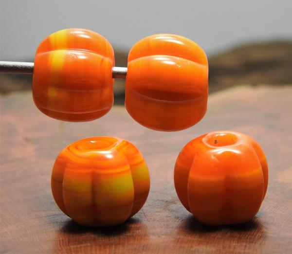 dark yellow melon bead