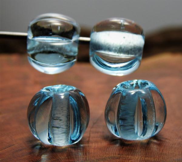 light teal melon bead