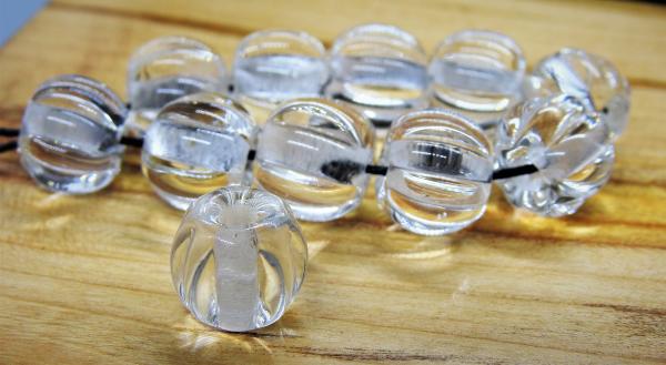 clear melon bead set 10 + 1