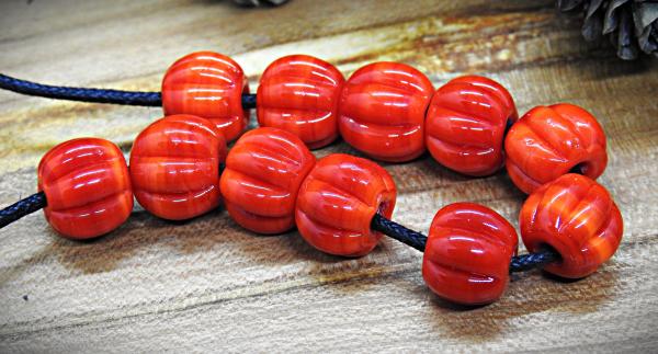 bead set 10 + 1 carrot red