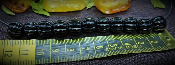 black melon bead set 10 + 1