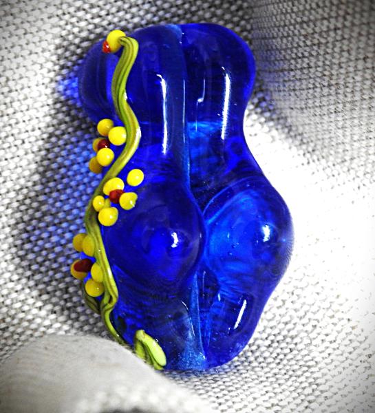 Glassfrau Blau