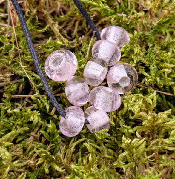 pink transparency Glassbead