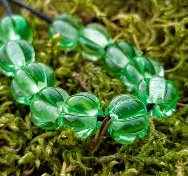 bead set 10 + 1 neon green