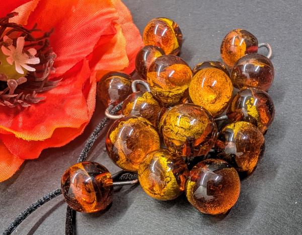 Glass Button Gold