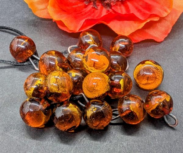 Glass Button Gold