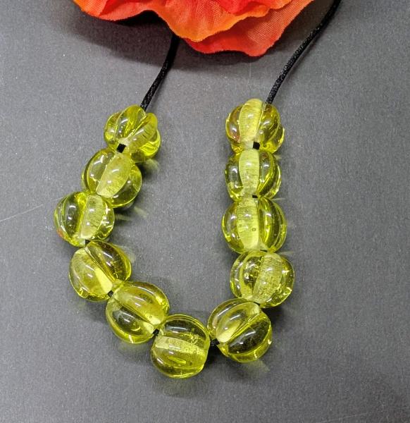 bead set 10 + 1 apple yellow transparent