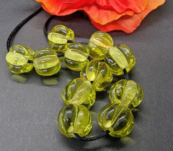 bead set 10 + 1 apple yellow transparent