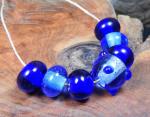 Perlenset blau