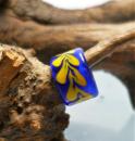 Dreadperle cobalt gelb